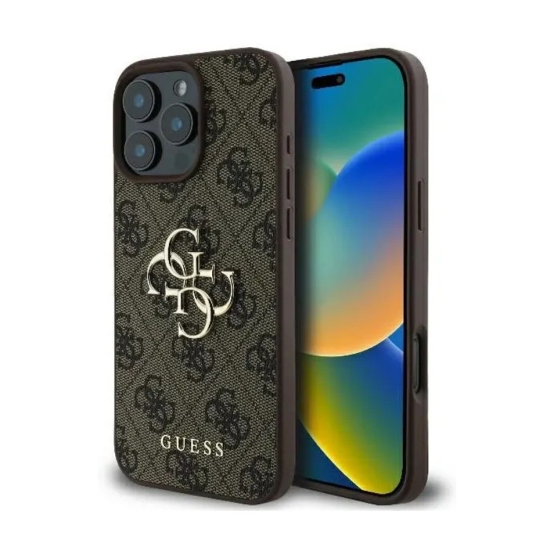 Coque Guess iPhone 16 Pro Max 4G Marron | AS Mobiles
