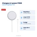 Chargeur induction magnétique d-power F1068 15 W | AS Mobiles
