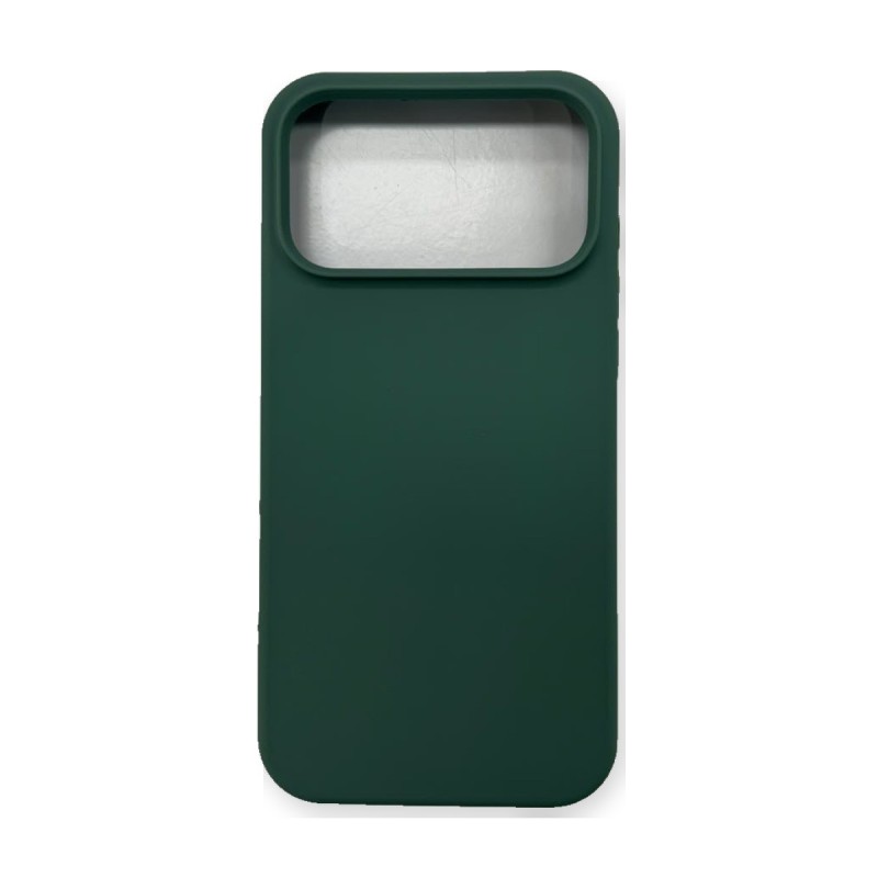 Coque silicone liquide iPhone 17 Pro Max Vert