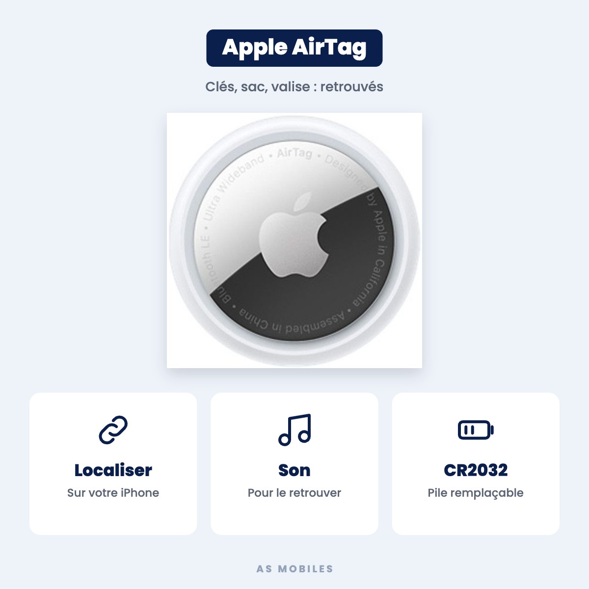 Apple AirTag (1 pièce)