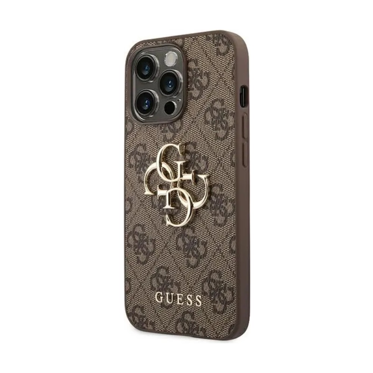 Coque Guess marron motif 4G pour iPhone 14 Pro Max