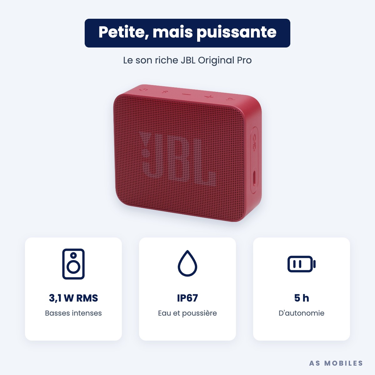 JBL Go Essential 2 son JBL Original Pro