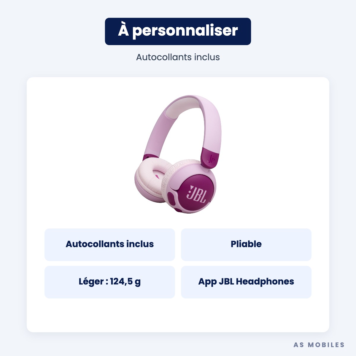 JBL Junior 320BT autocollants inclus