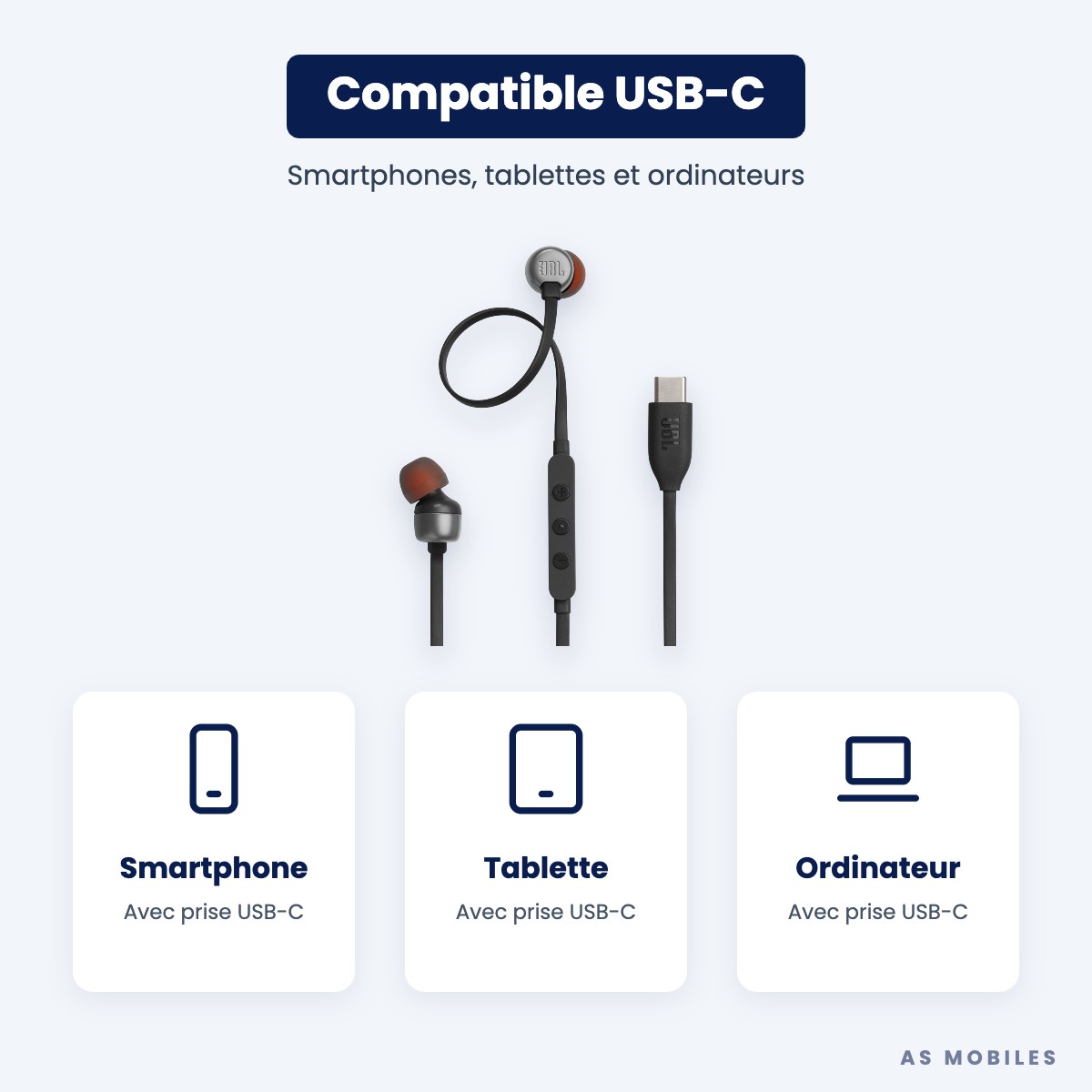 JBL Tune 310C compatible USB-C