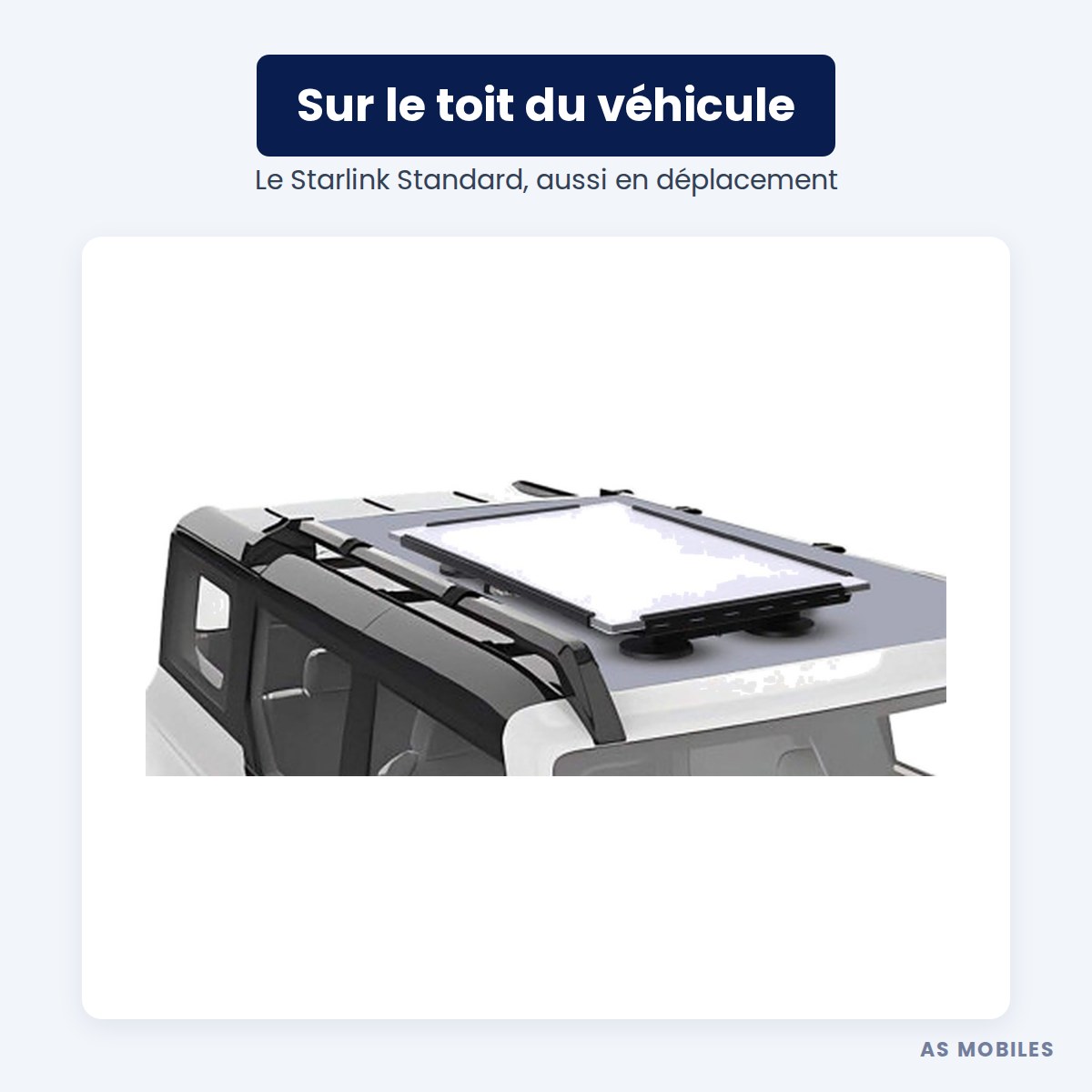 Support magnétique de toit V3 pour Starlink Standard