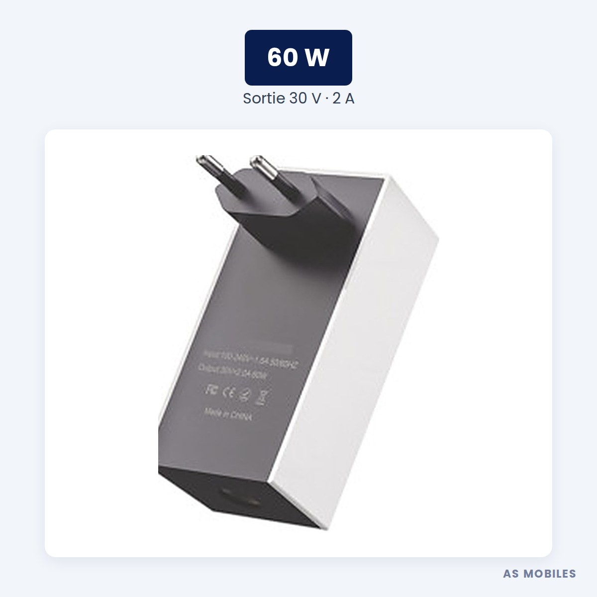 Alimentation secteur 60 W pour Starlink Mini