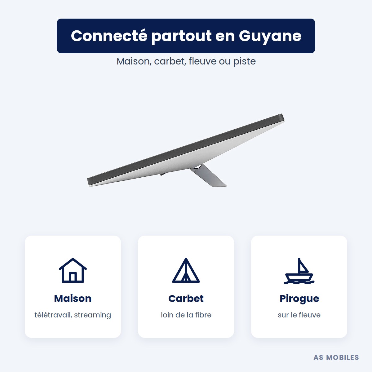 Starlink Mini à la maison, au carbet et sur le fleuve