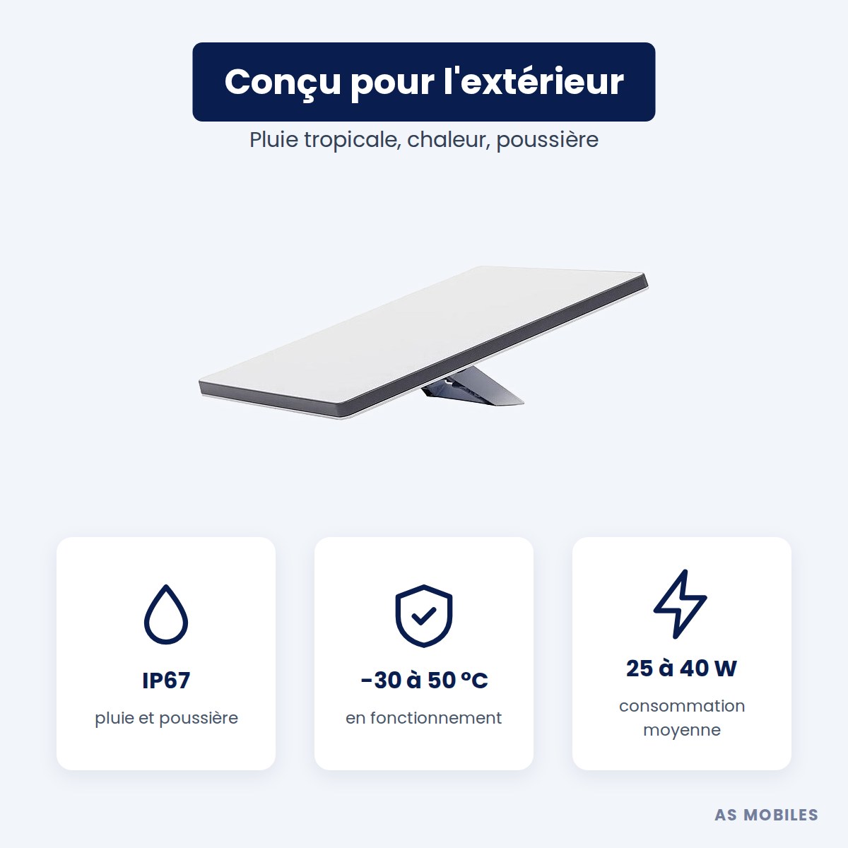 Starlink Mini IP67, conçu pour l'extérieur