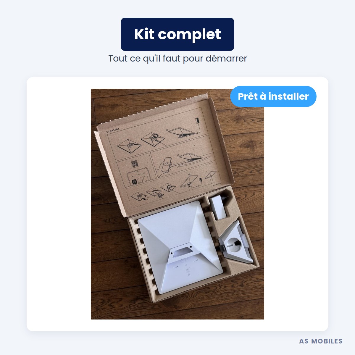 Contenu du kit Starlink Mini