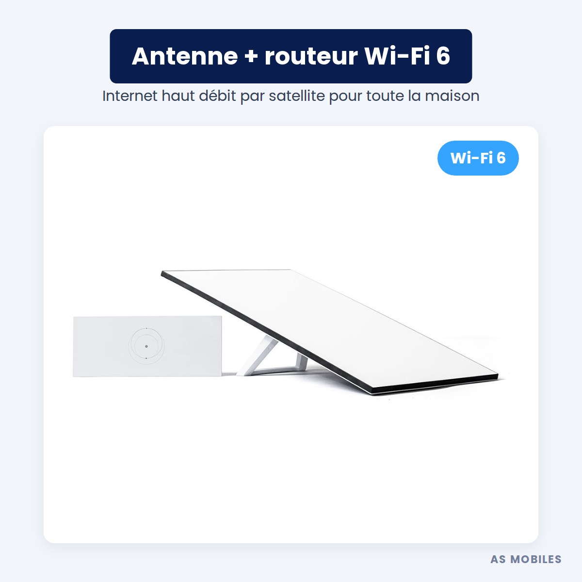 Kit Starlink Standard : antenne satellite et routeur Wi-Fi 6