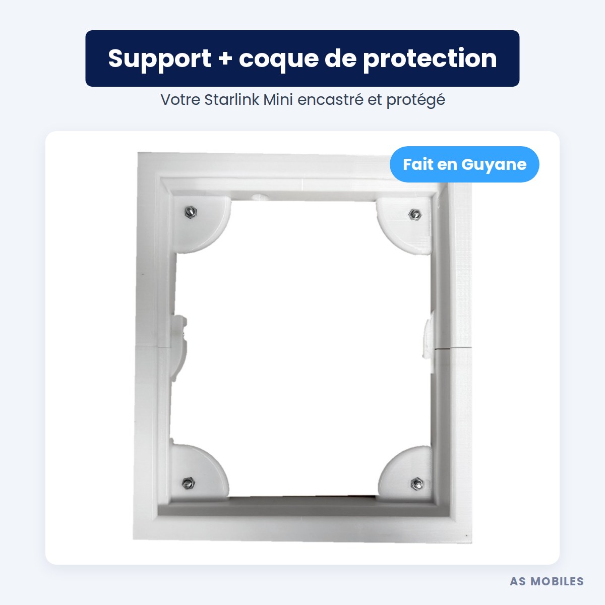 Support 3D V2 pour Starlink Mini : support et coque de protection