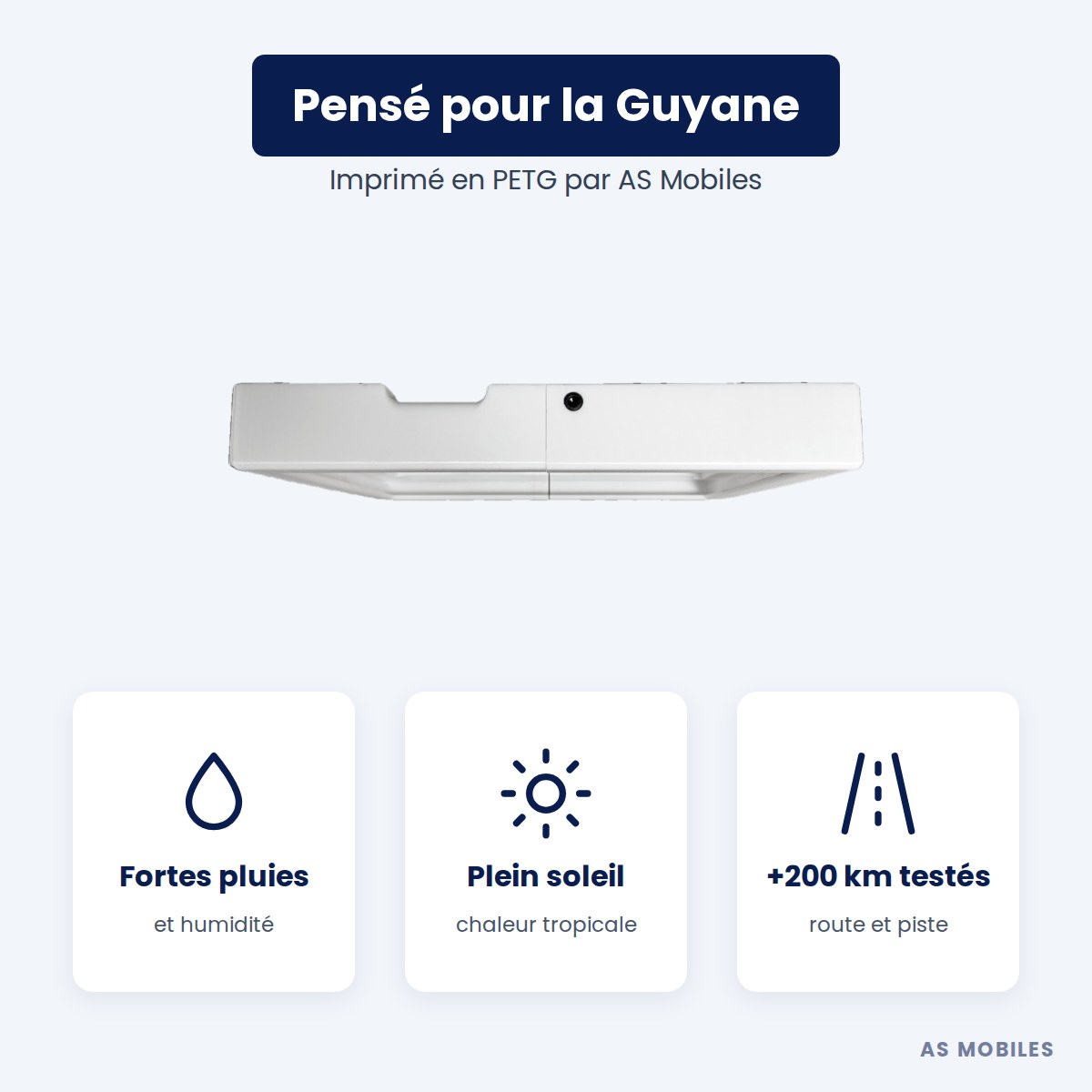 Support 3D V2 pensé pour le climat de la Guyane